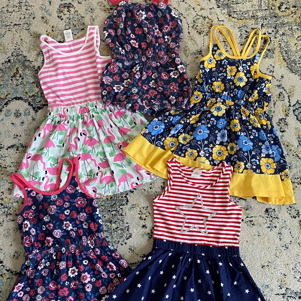 Bundle of 5 Gymboree dresses size 5